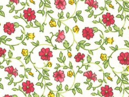 Tessuto per Trapunta Tendre Cremisi