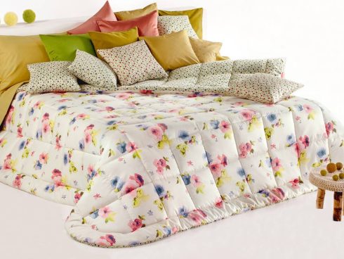 Trapunta Invernale in fibra • GENTLE Azzurro - PRONTA CONSEGNA - PEZZO UNICO