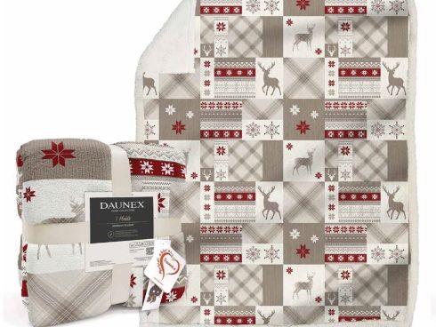 Plaid agnellato • CANAZEI Tortora