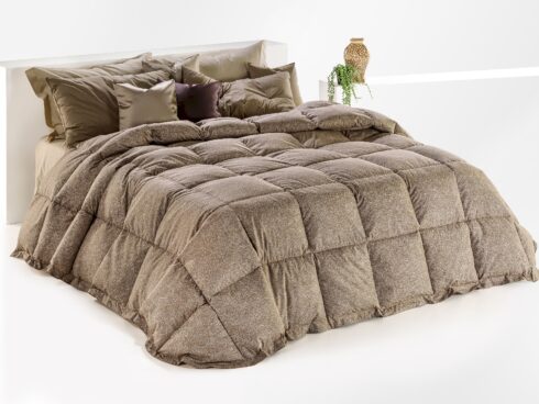 Trapunta Invernale Singola in piuma • AURORA Terra - PRONTA CONSEGNA - PEZZO UNICO