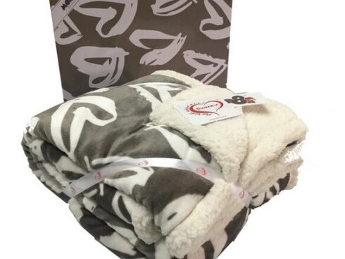 Plaid agnellato • HEARTS Tortora