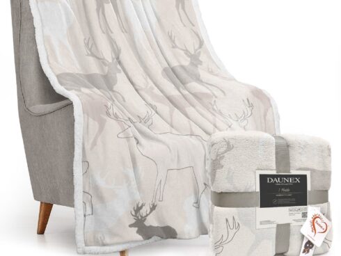 Plaid agnellato • ROCHER Tortora