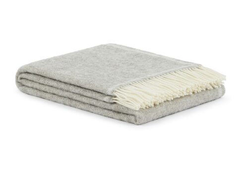 Plaid in lana • SOLID Grey