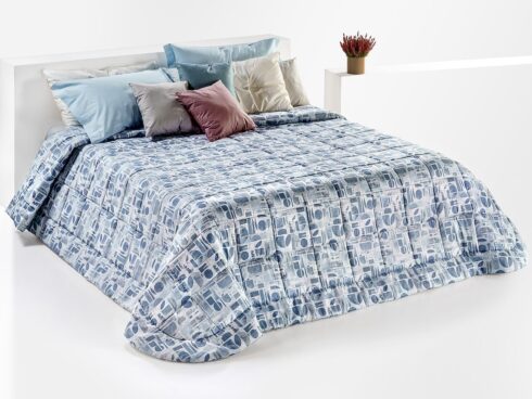 Trapuntina in fibra SHAPES Cielo 270x260cm • PEZZO UNICO