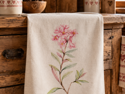Canovaccio in Puro Lino 100% – RODODENDRO