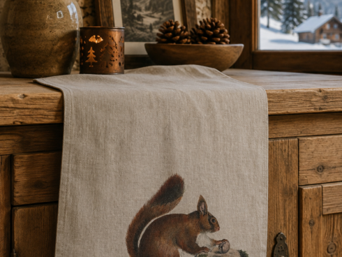 Canovaccio in Puro Lino 100% – SCOIATTOLO 2