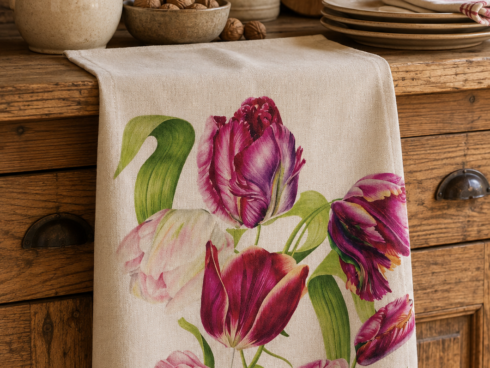Canovaccio in Puro Lino 100% – TULIPANI